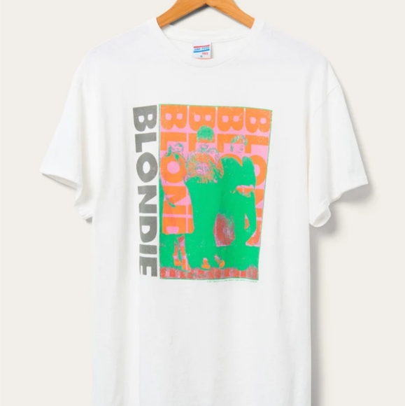 Junk Food Clothing Blondie Concert Retro T Shirt New Unisex XL Vintage Look Mens